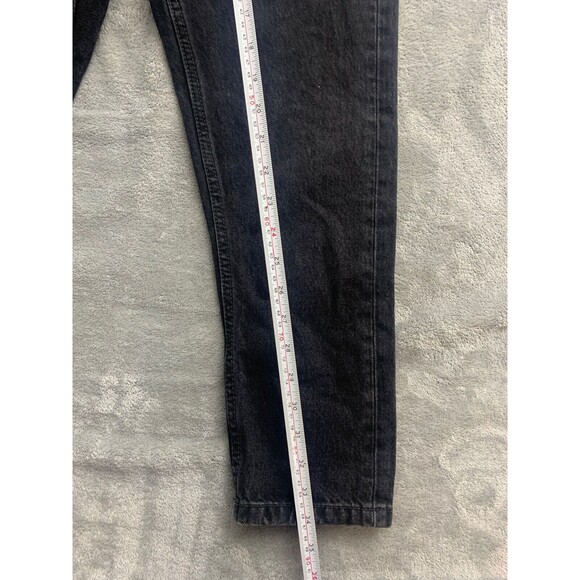 ZARA JEANS WOMENS BLACK CROPPED FIT HIGHRISE **READS SIZE 30 FITS LIKE SLIM 28** - Picture 4 of 9